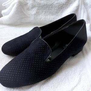 Vanelli 6.5 "Arlen" Black Leather Suede Patent Do,Flats 1/2